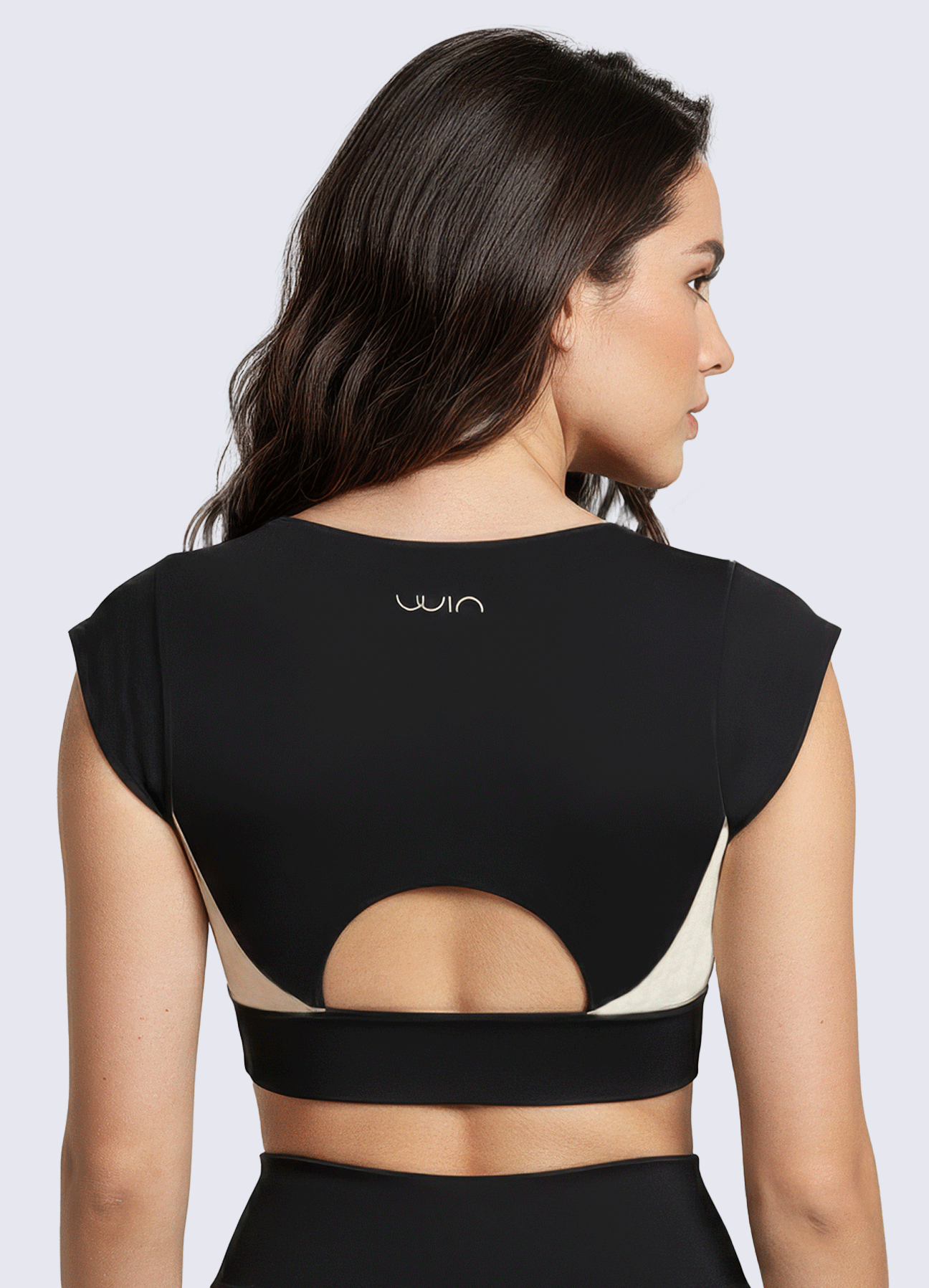 CROP PERFECTLY - BLACK/IVORY