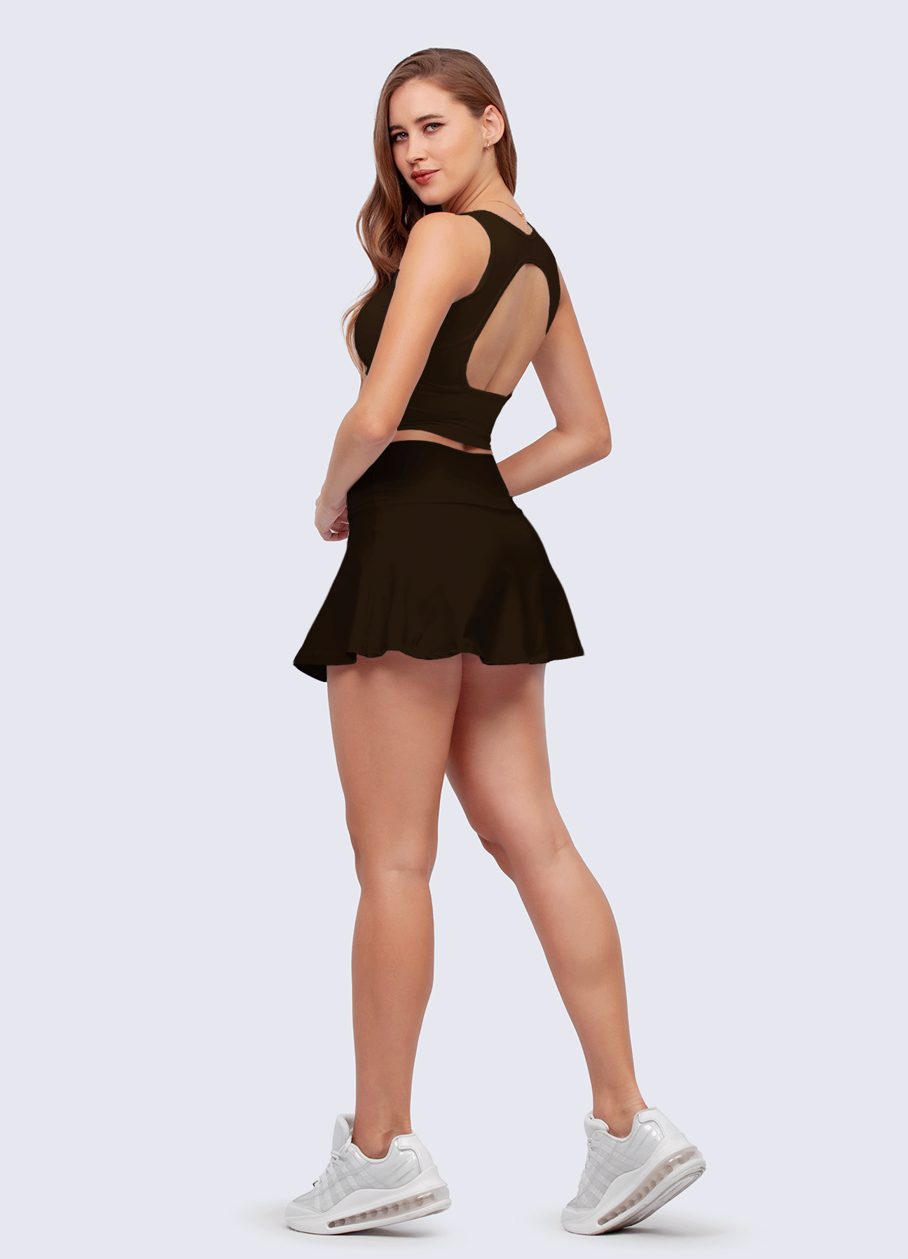 SKIRT SHORT BELL - BROWN