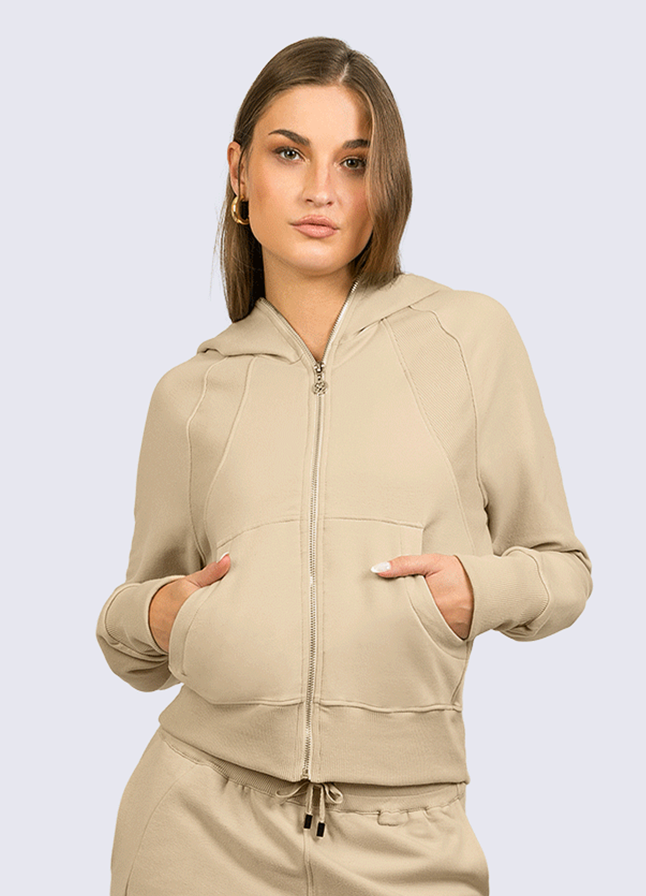 JACKET ATHLEISURE - BEIGE