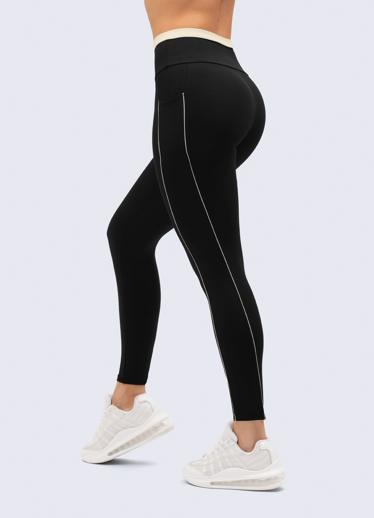 LEGGING EMANA PERFECTLY - BLACK/IVORY