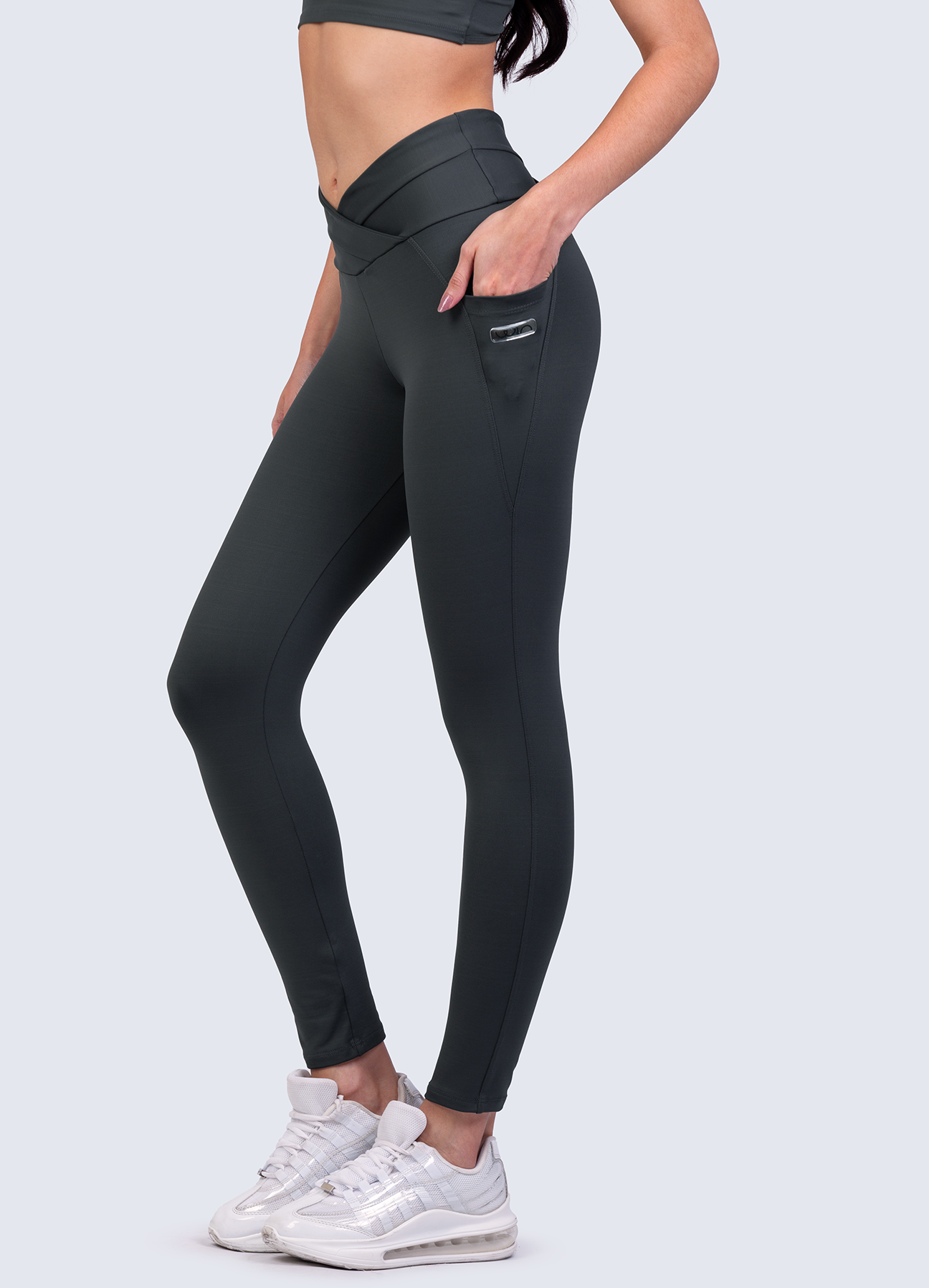 LEGGING EMANA PRESSURE-CHARCOAL