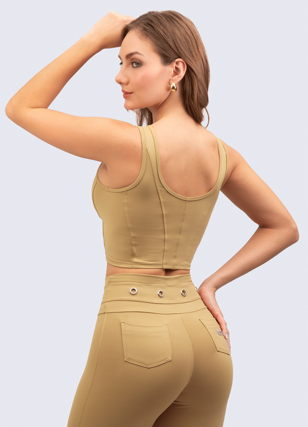 TOP EMANA CORSET-CAMEL