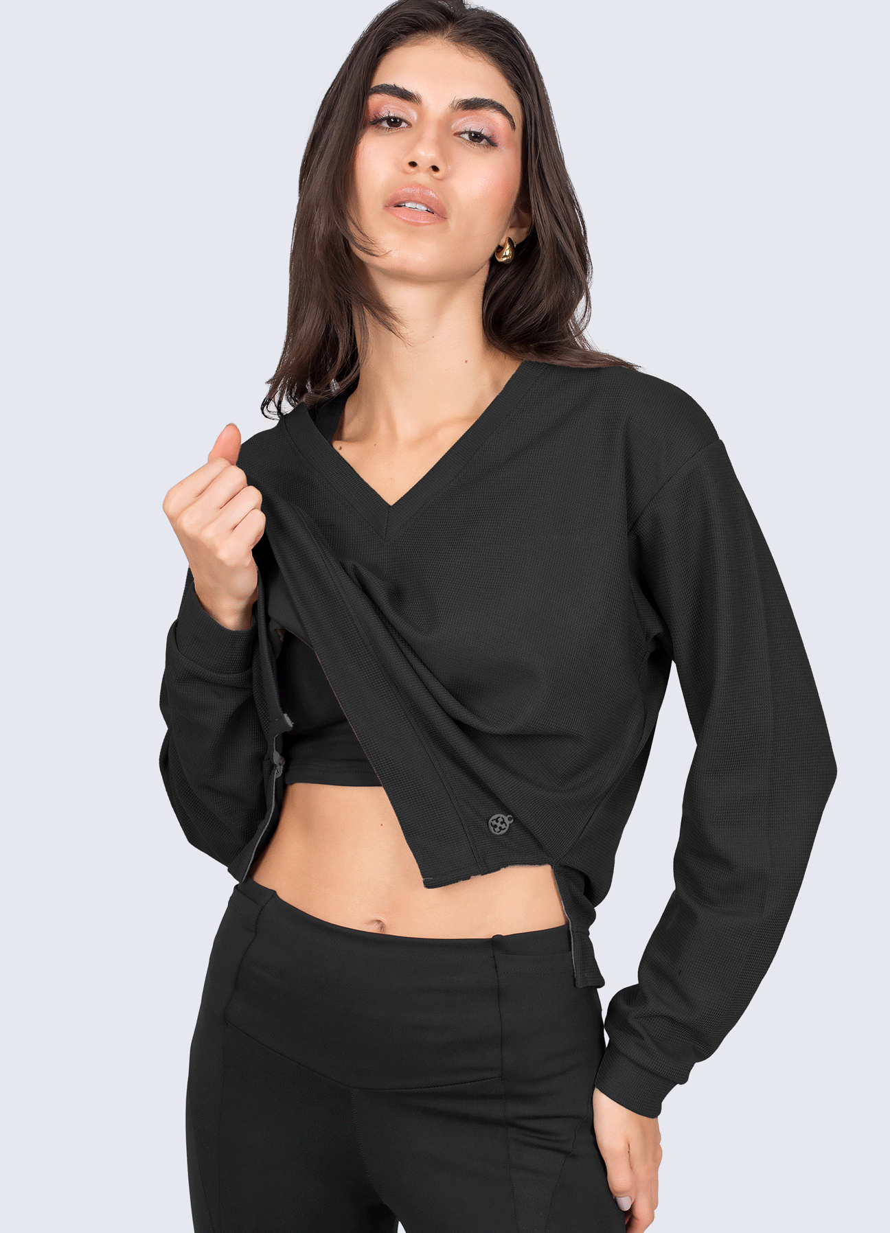 SWEATSHIRT TIME TO RELAX - BLACK