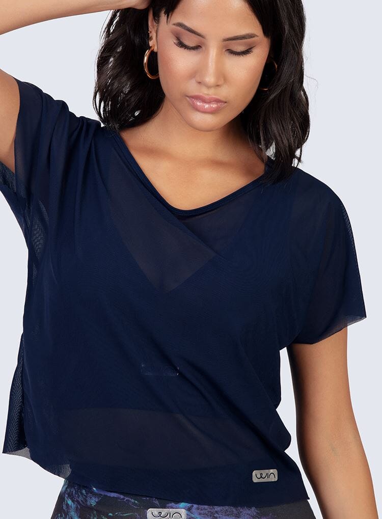 T-SHIRT LUXURY - NAVY BLUE T-Shirts WinFitnesswear