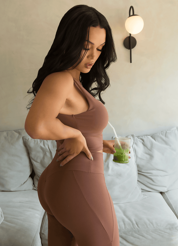 TOP EMANA SCULPT-BROWN