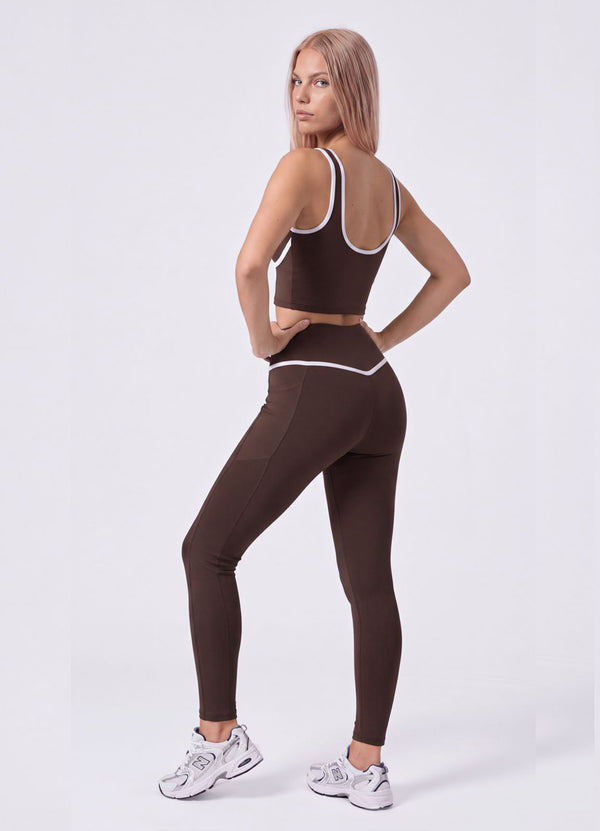 LEGGING EMANA WELLNESS - DARK BROWN