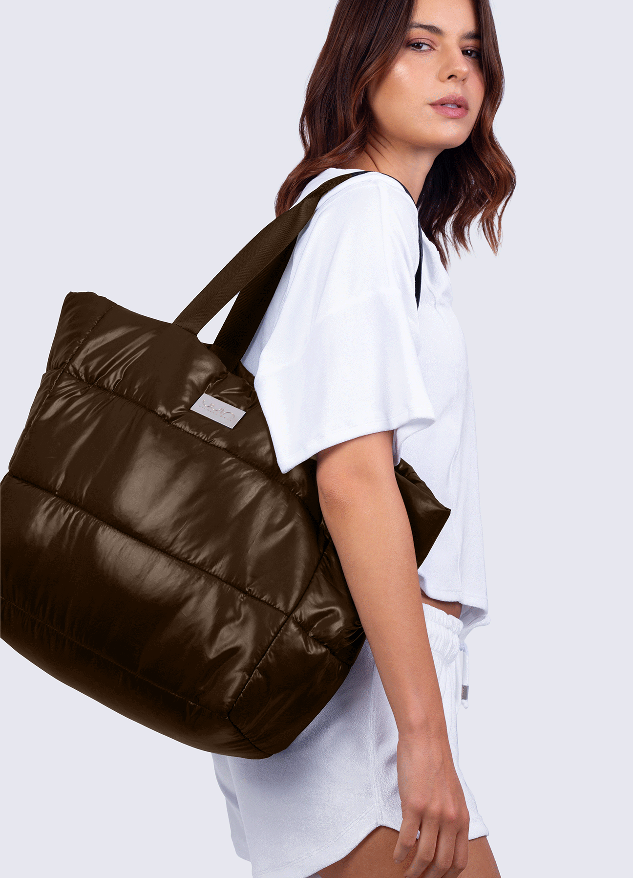 BAG PUFF-BROWN