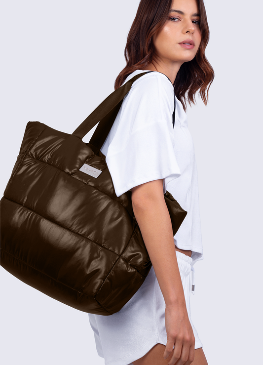 BAG PUFF-BROWN