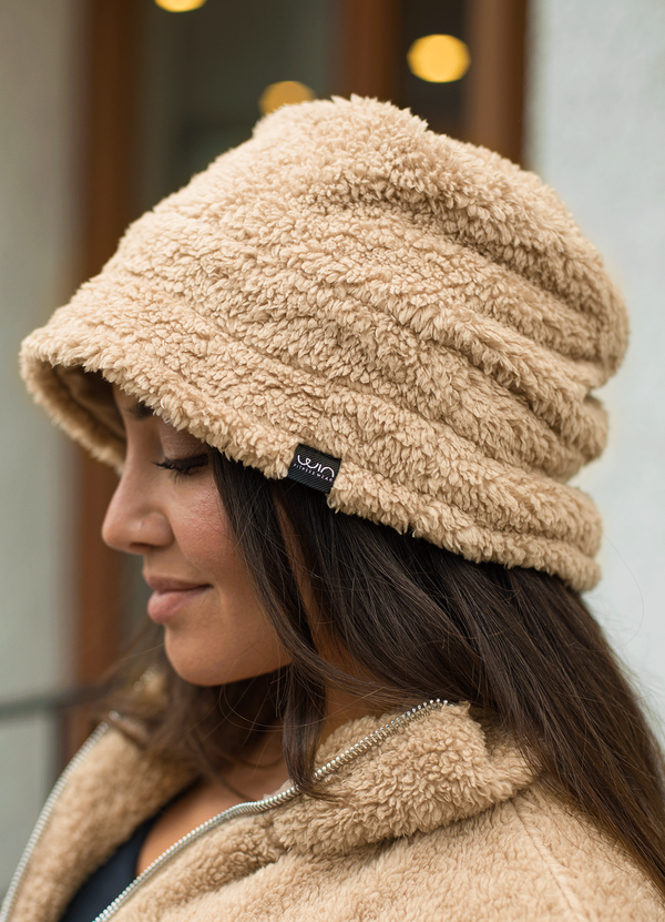 BUCKET HAT FLEECE - BEIGE