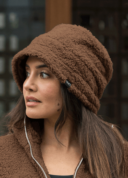 BUCKET HAT FLEECE - BROWN