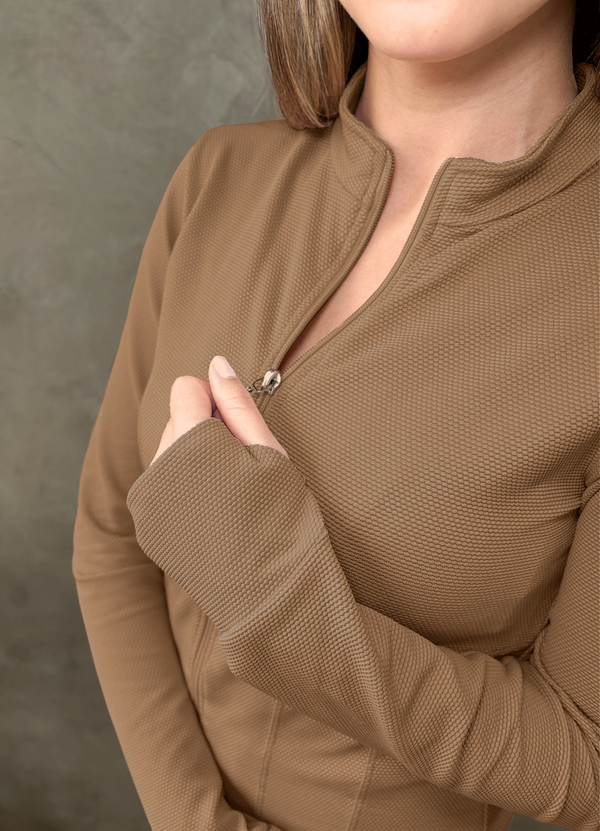 JACKET STAY TEXTURE ALAMO BROWN