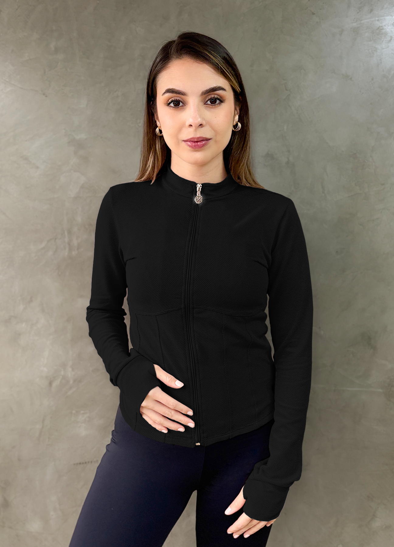 JACKET STAY TEXTURE BLACK