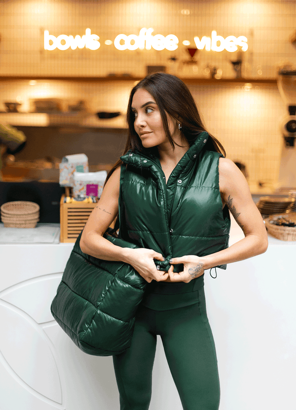 VEST PUFF - GREEN BOTTLE