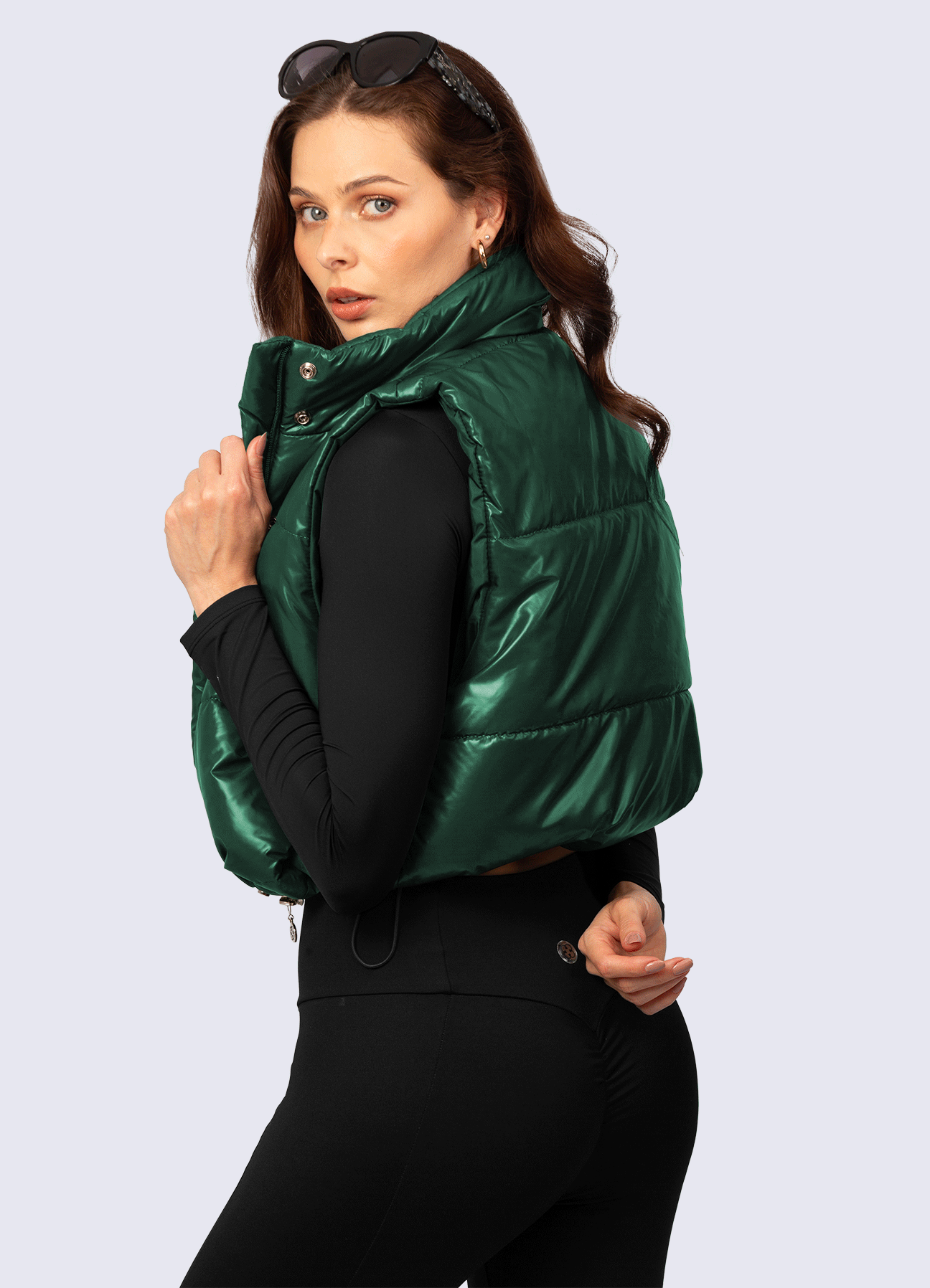 VEST PUFF - GREEN BOTTLE