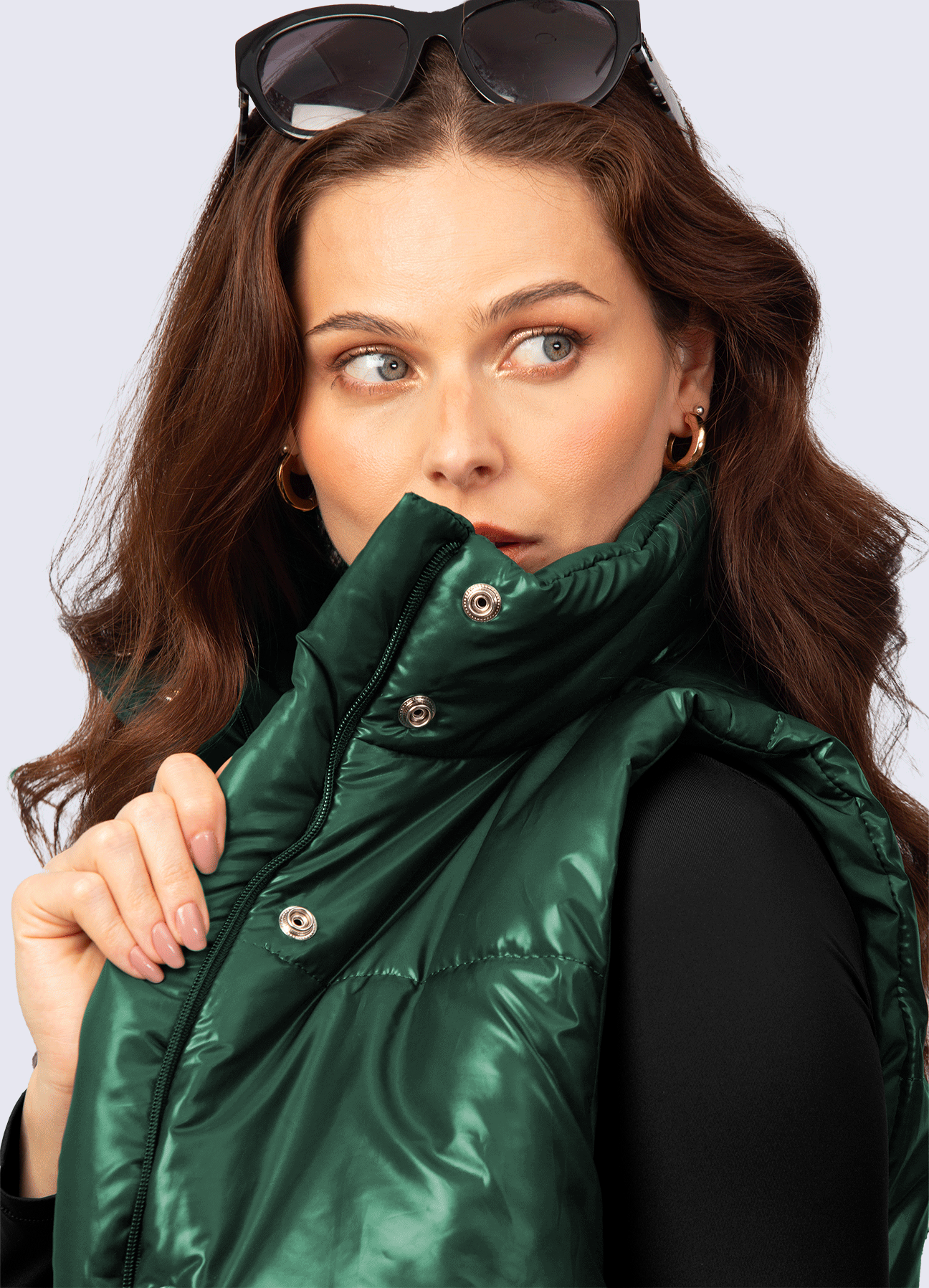 VEST PUFF - GREEN BOTTLE