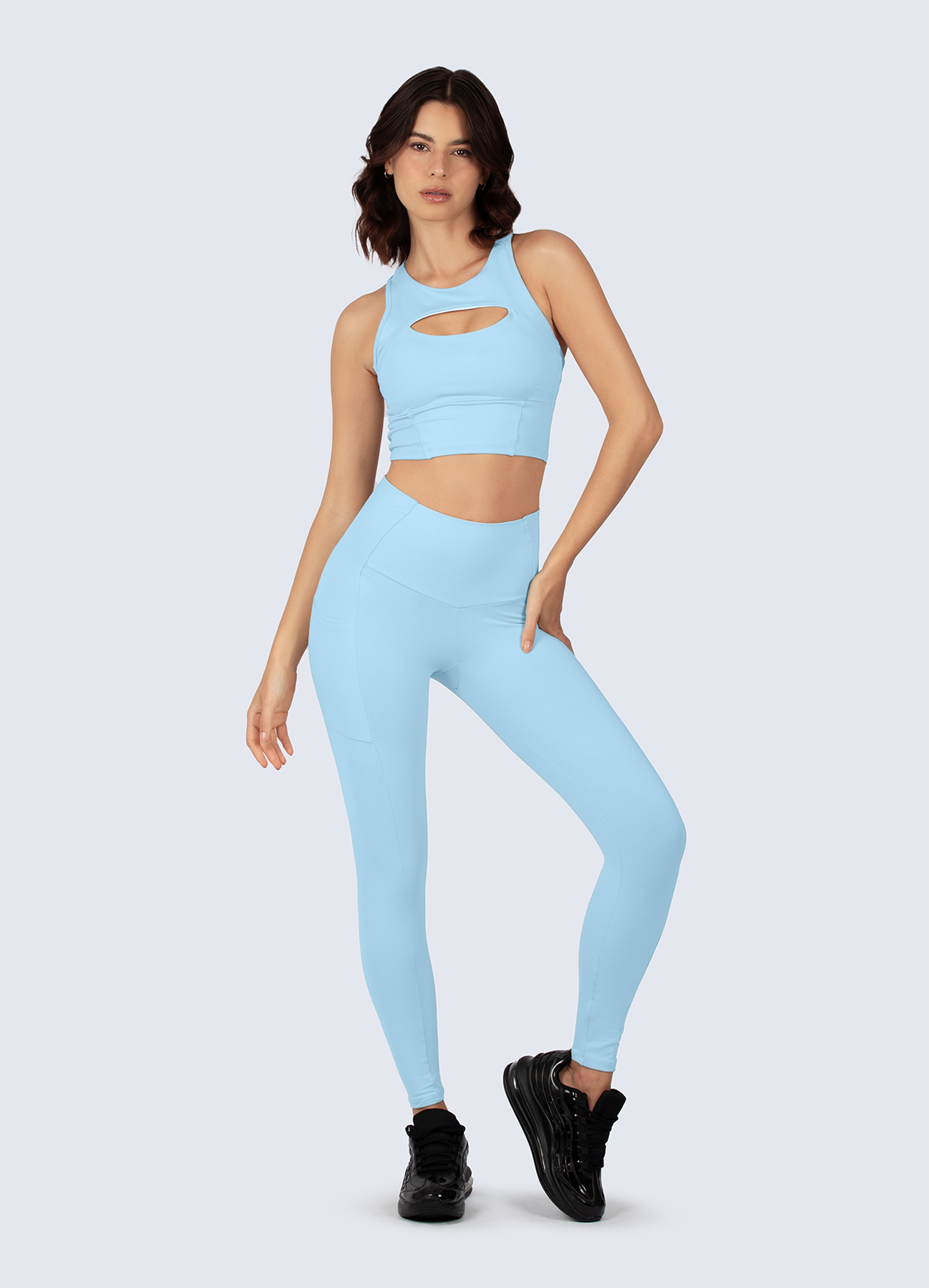 LEGGING READY GO BABY BLUE