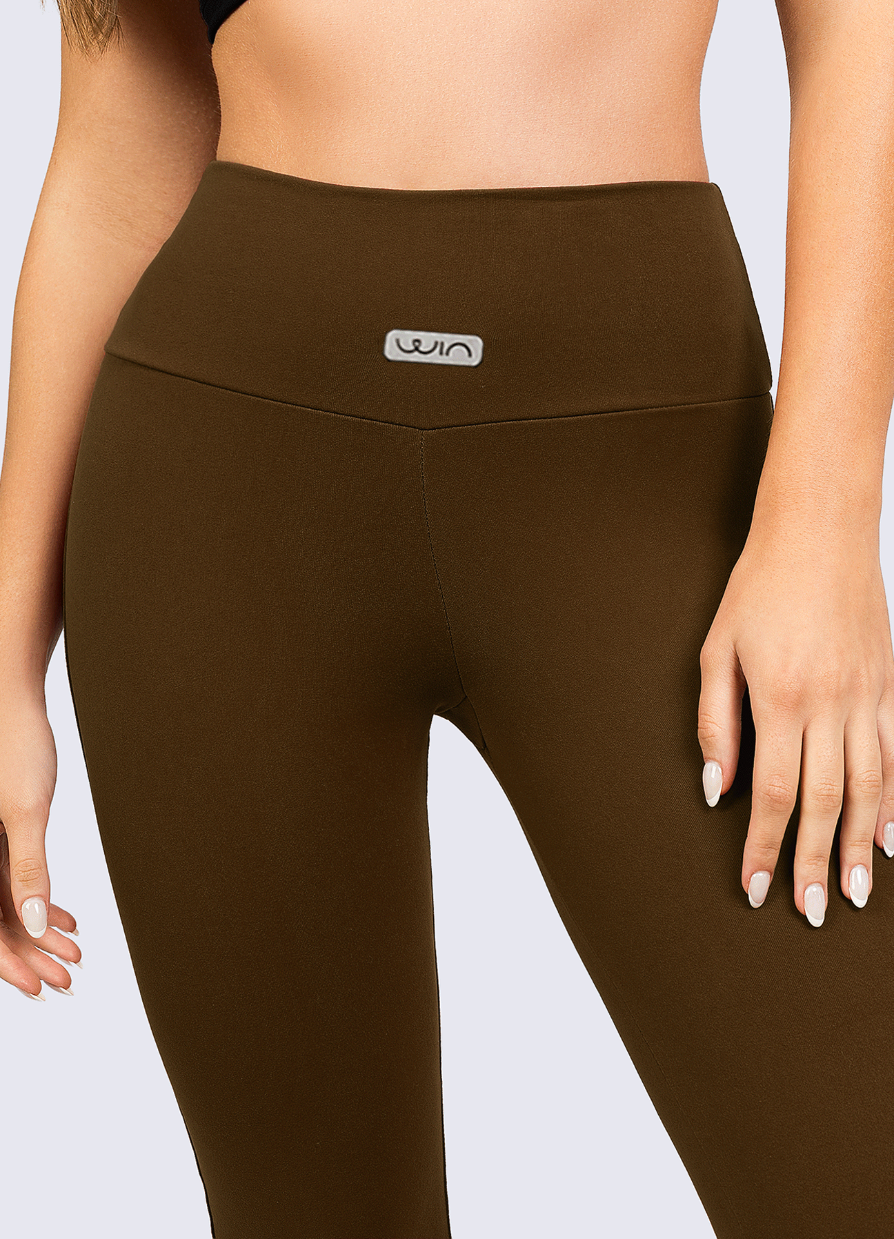 PANT FLARE BASIC - DARK BROWN