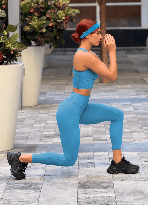 LEGGING EMANA PLAY - TURQUOISE