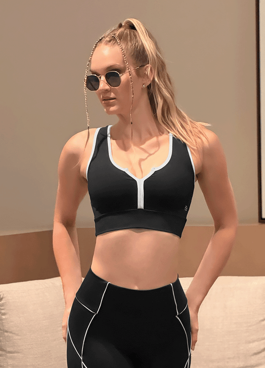 TOP EMANA LINE - BLACK/WHITE