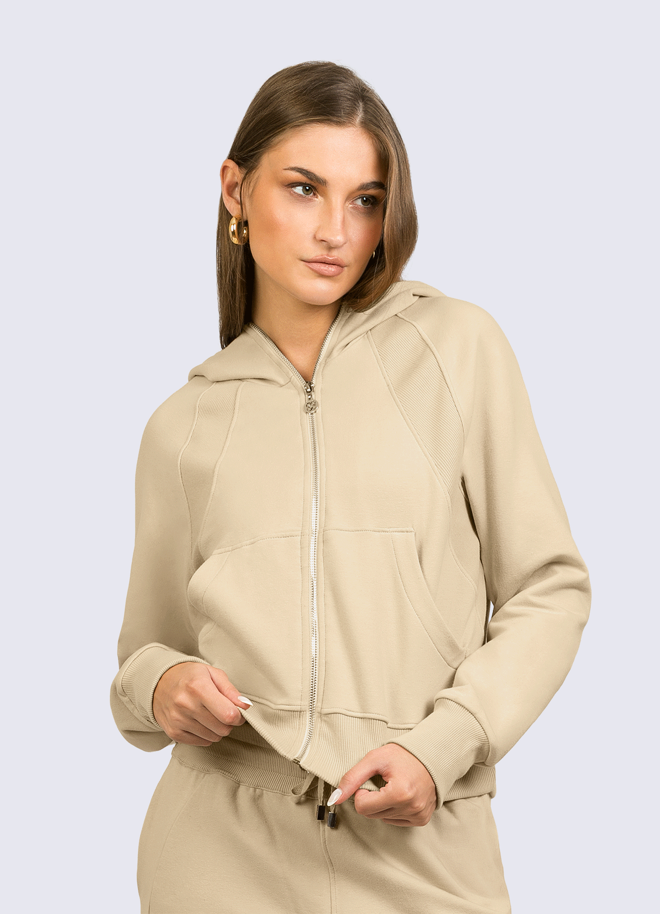 JACKET ATHLEISURE - BEIGE