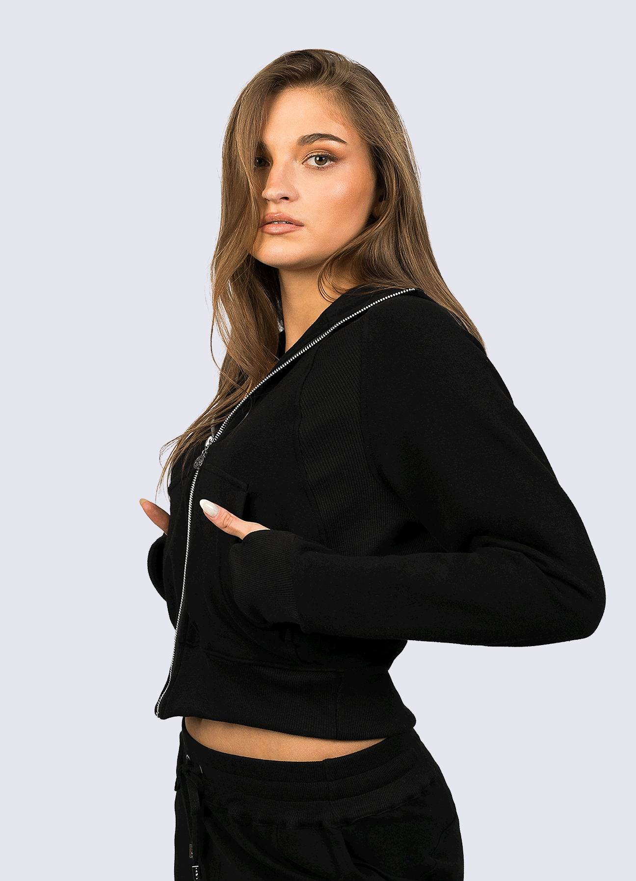 JACKET ATHLEISURE - BLACK