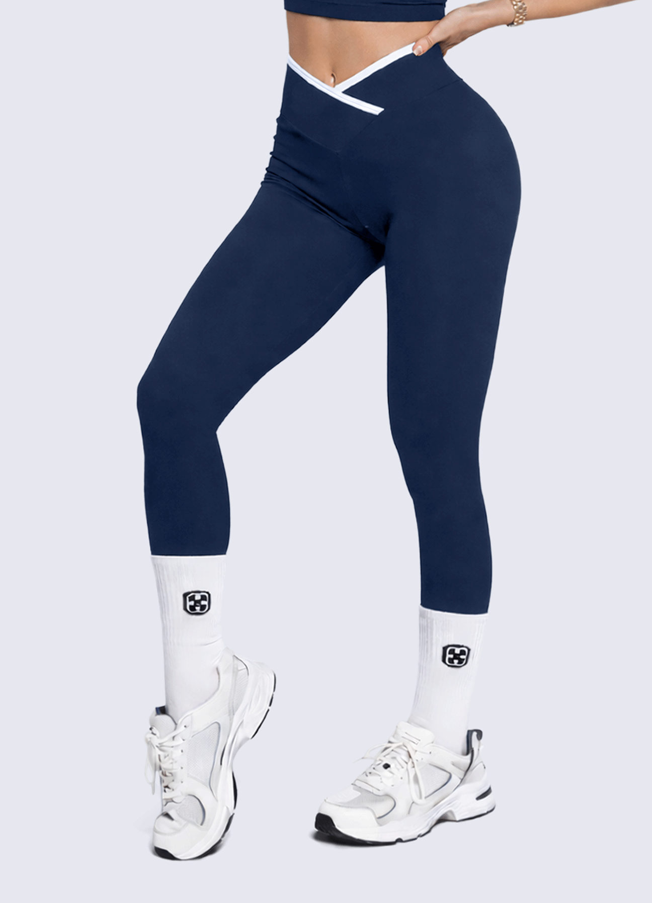 LEGGING EMANA CONTRAST - NAVY BLUE