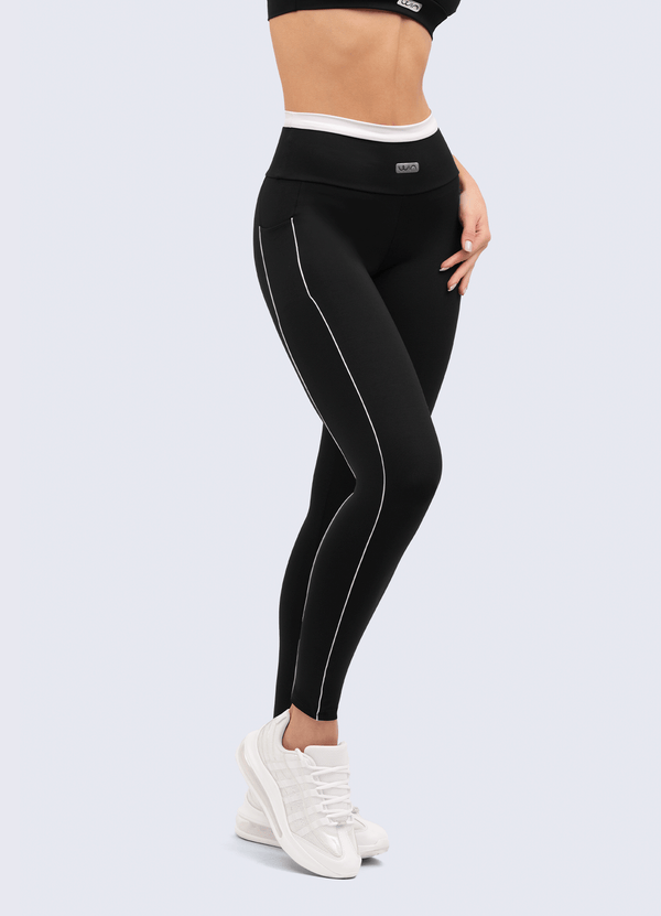 LEGGING EMANA PERFECTLY - BLACK/WHITE