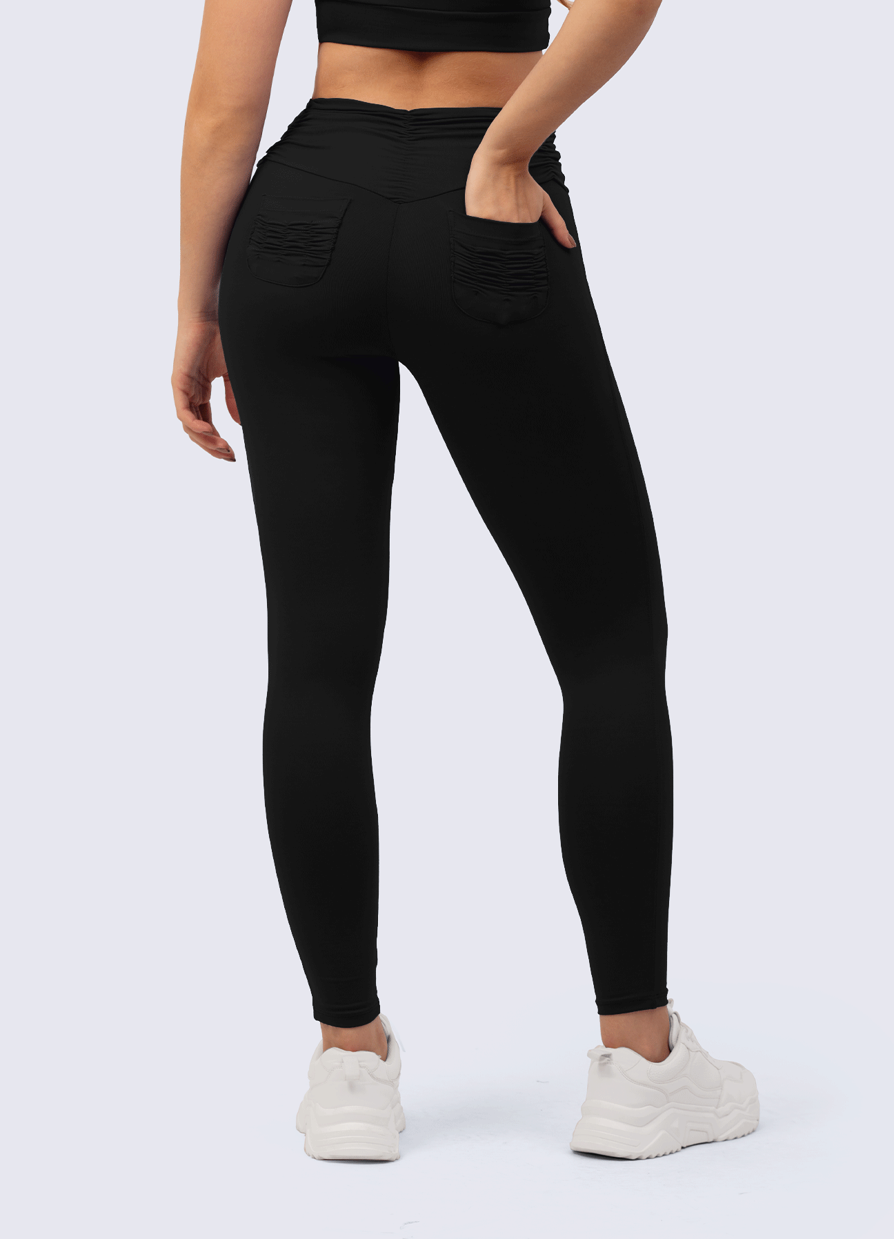 LEGGING EMANA SCRUNCH POCKET-BLACK