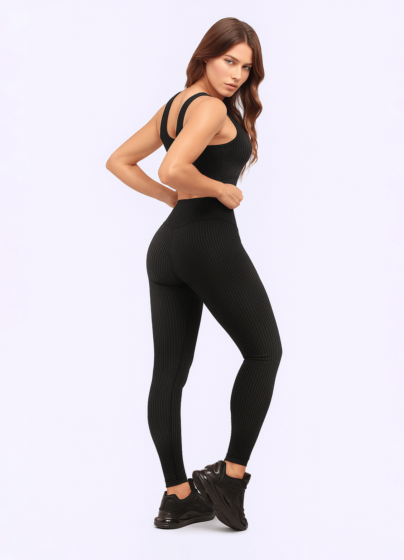 LEGGING SCULPT SHINE - BLACK