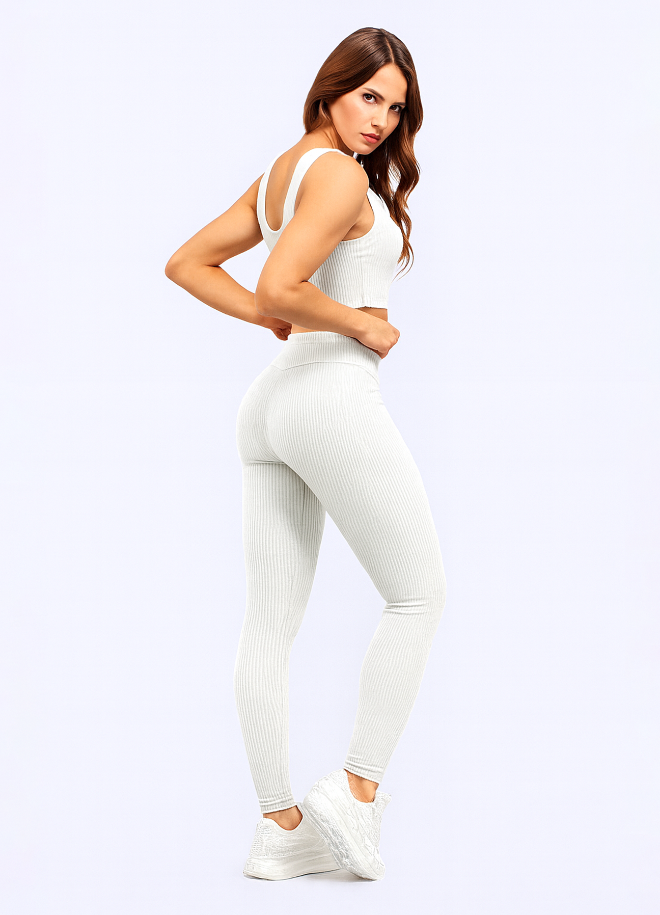 LEGGING SCULPT SHINE - WHITE