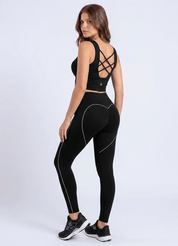 LEGGING EMANA BEAT - BLACK