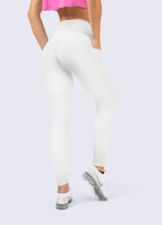 LEGGING EMANA DOUBLE PUSH-UP-WHITE