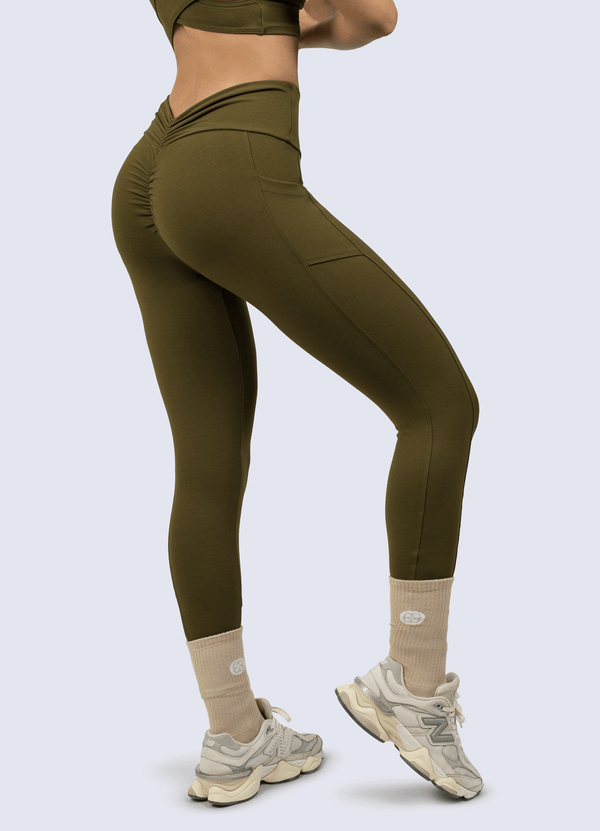 LEGGING SUPLEX CONTROL OLIVE GREEN