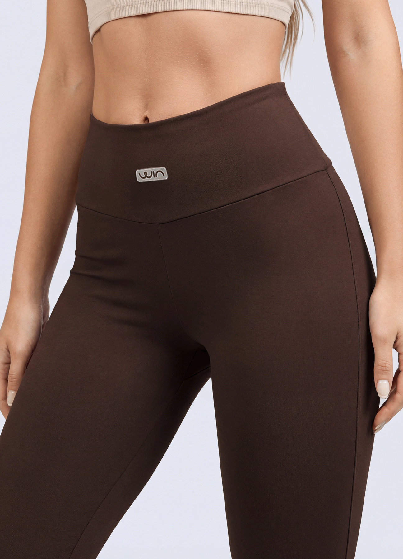 PANT EMANA FLARE BASIC - DARK BROWN