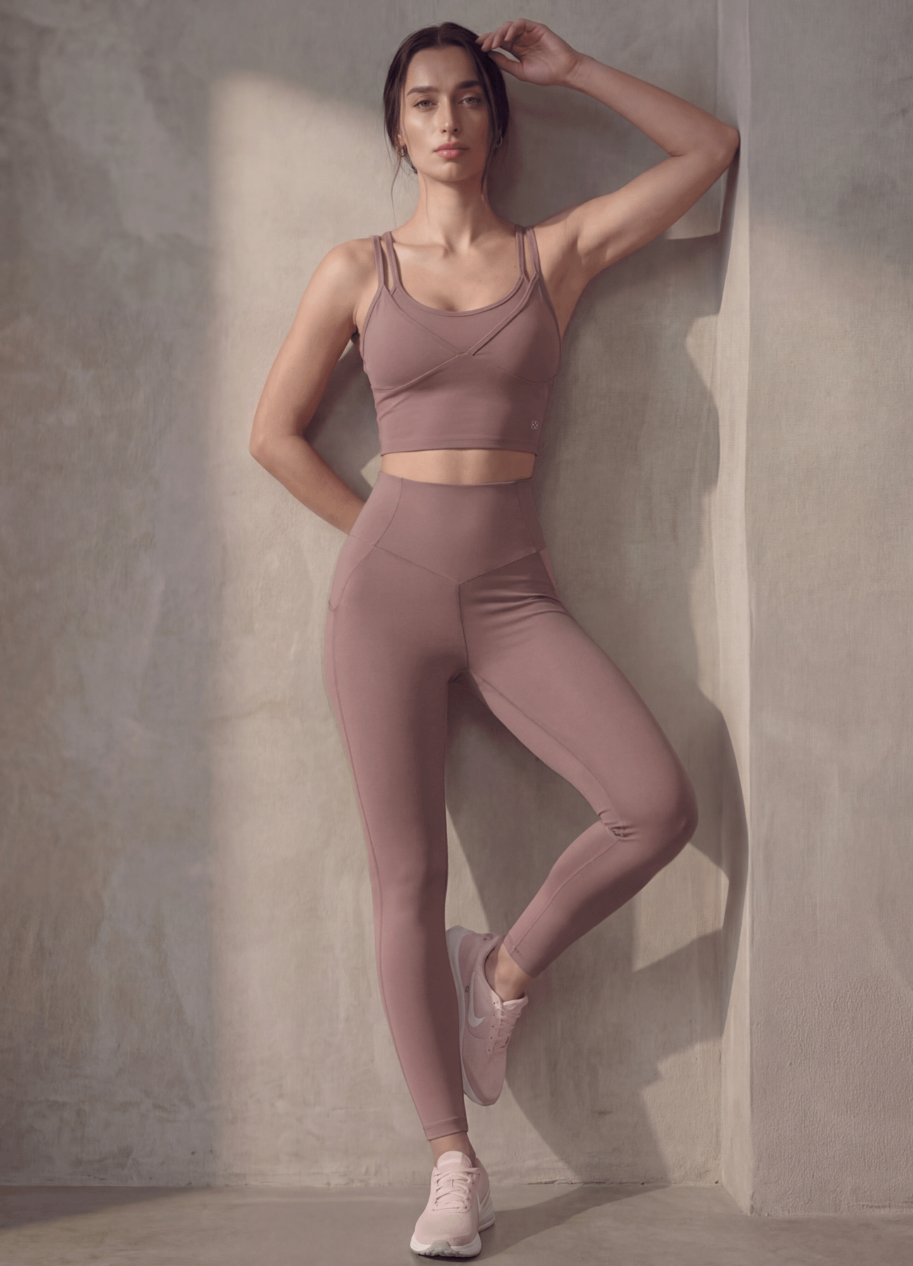 LEGGING EMANA V SCULPT - SMOKE MAUVE