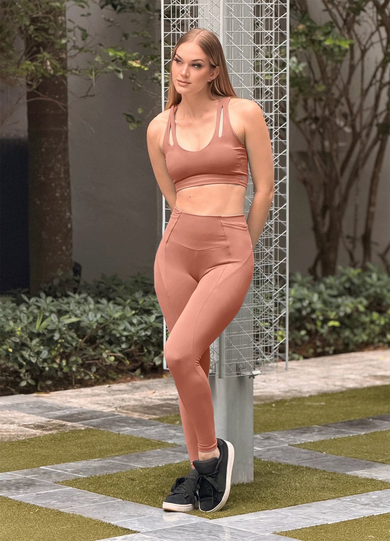 LEGGING EMANA SHAPE - COCOA BROWN