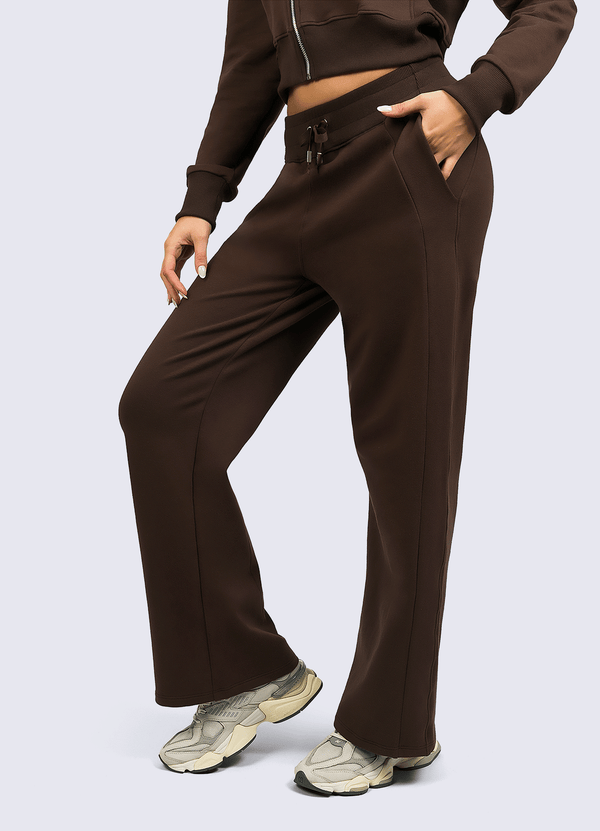 PANT ATHLEISURE - DARK BROWN