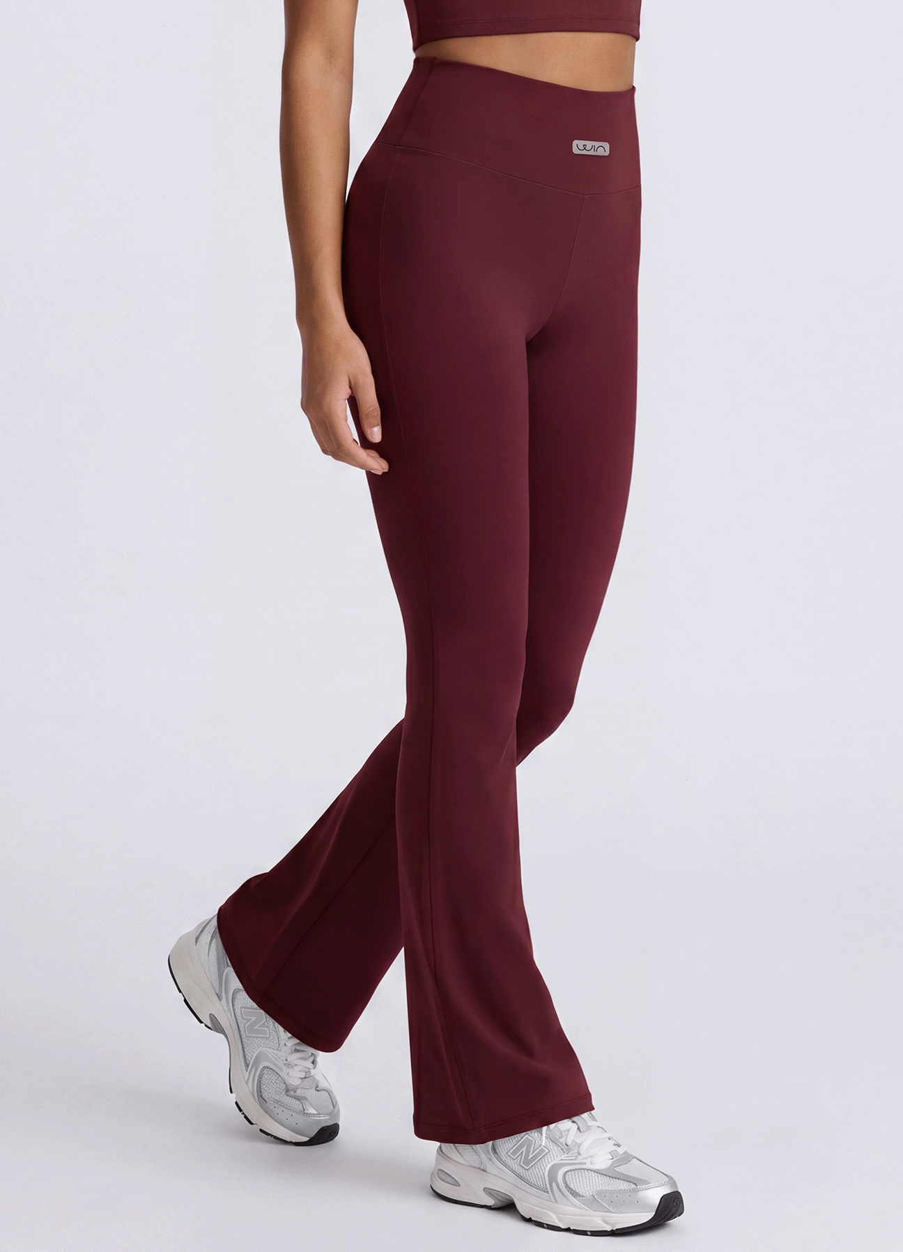 PANT EMANA FLARE BASIC - BURGUNDY
