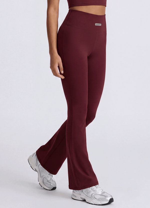 PANT EMANA FLARE BASIC - BURGUNDY