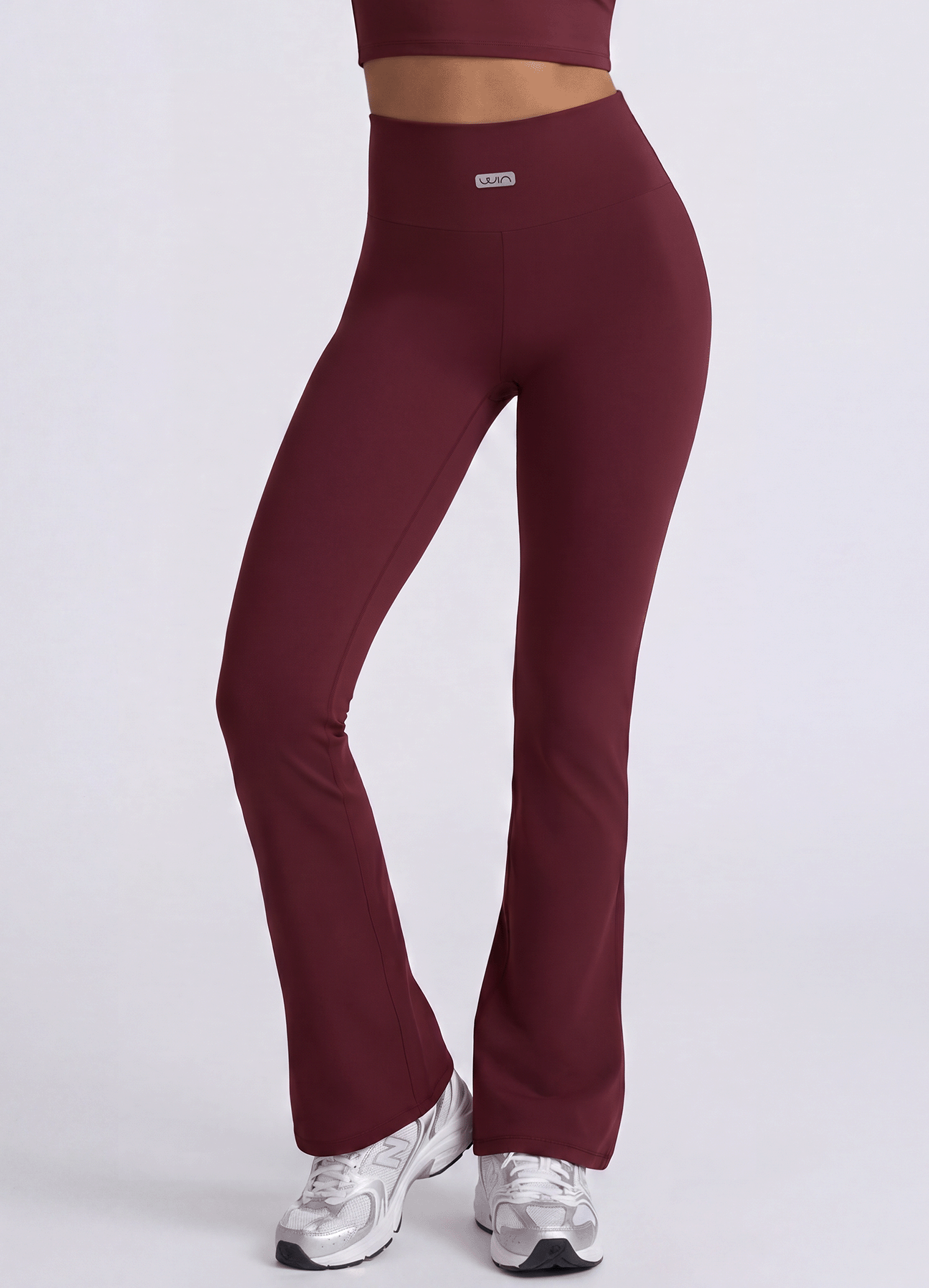 PANT EMANA FLARE BASIC - BURGUNDY