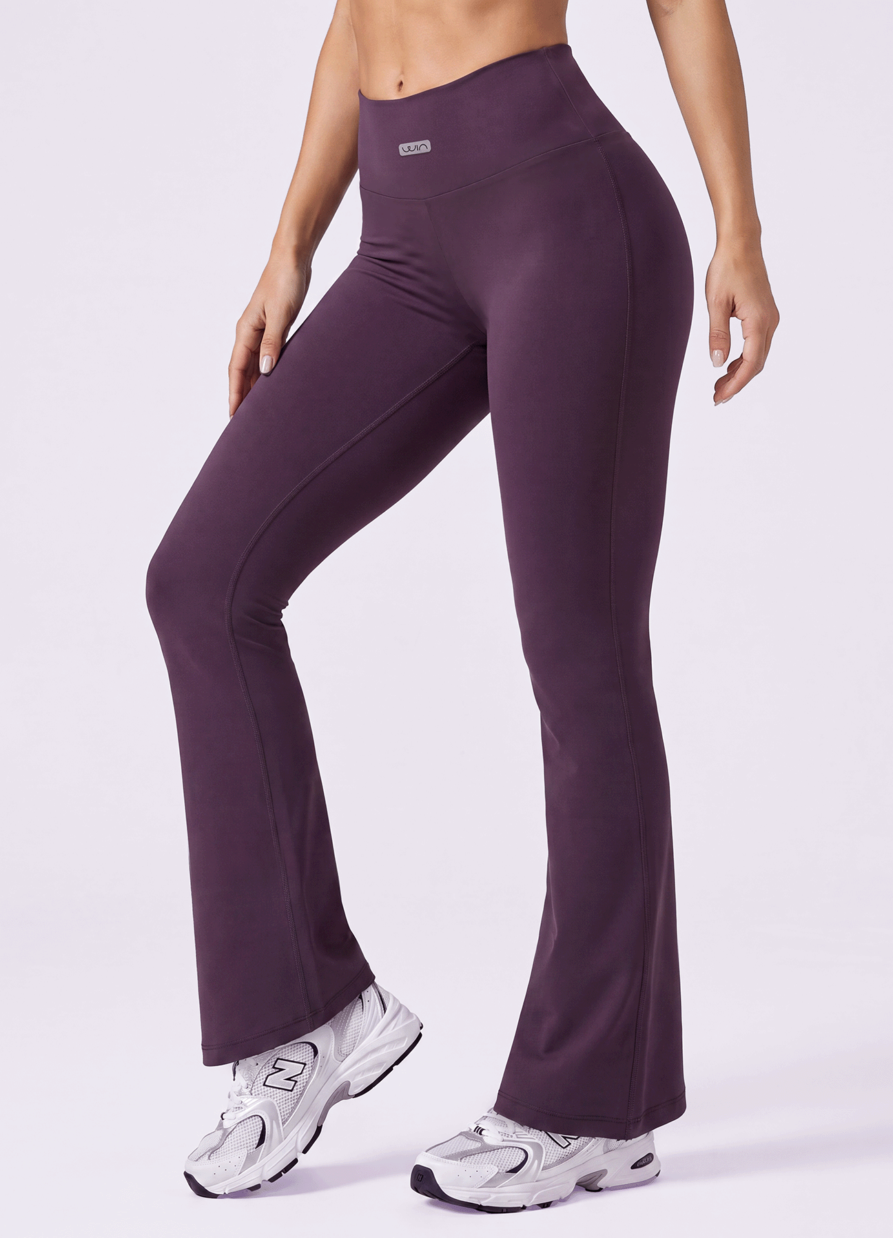 PANT EMANA FLARE BASIC - DARK PURPLE