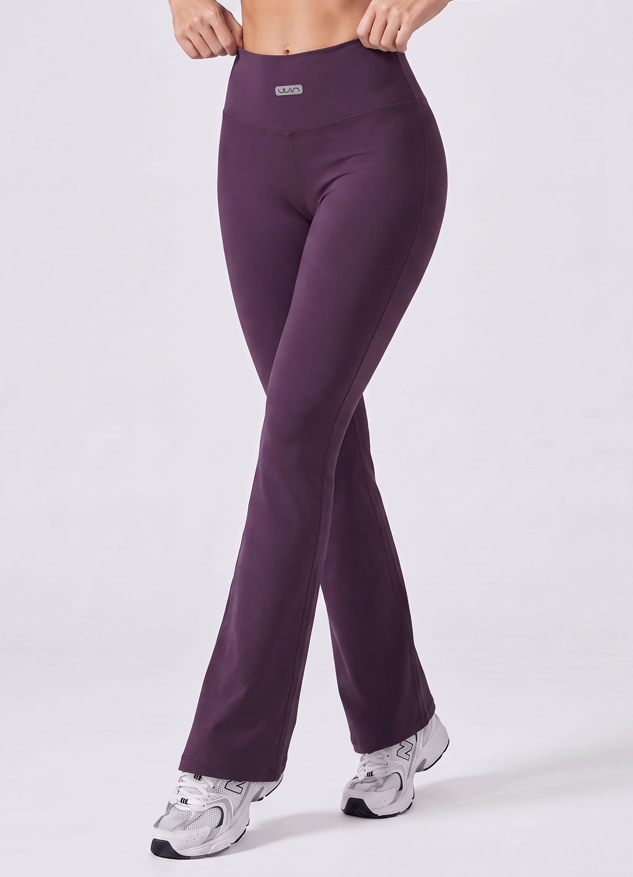 PANT EMANA FLARE BASIC - DARK PURPLE