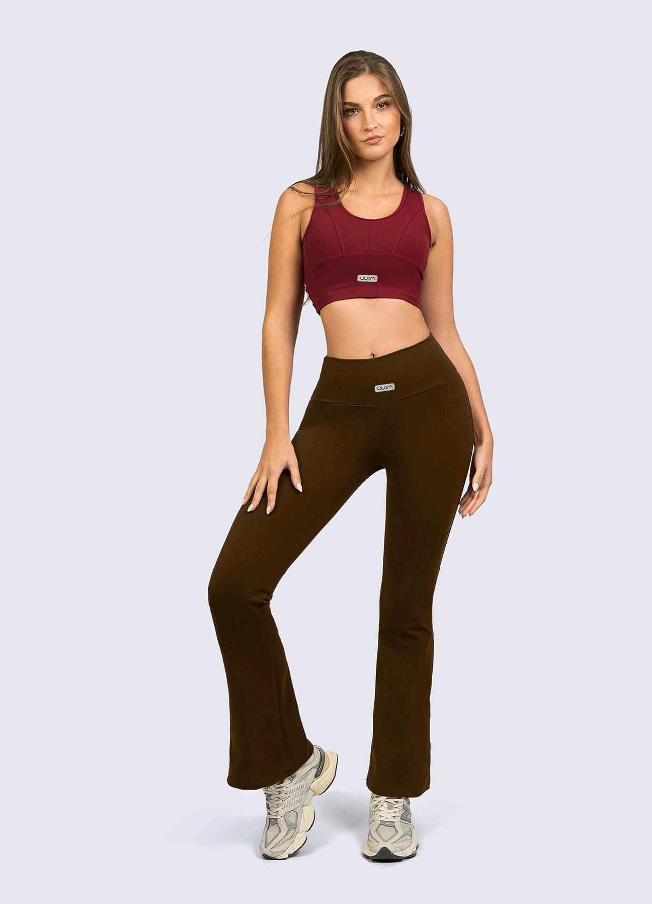 PANT FLARE BASIC CHOCOLATE