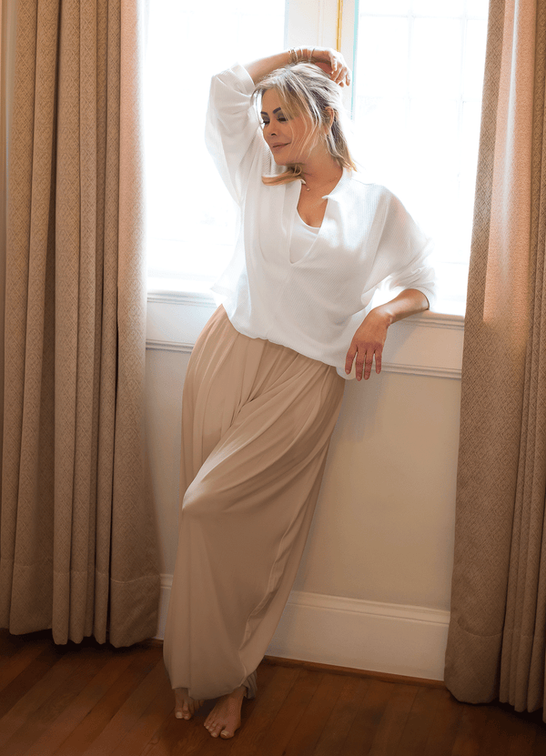 PANT HAREM AURA - SOFT BROWN