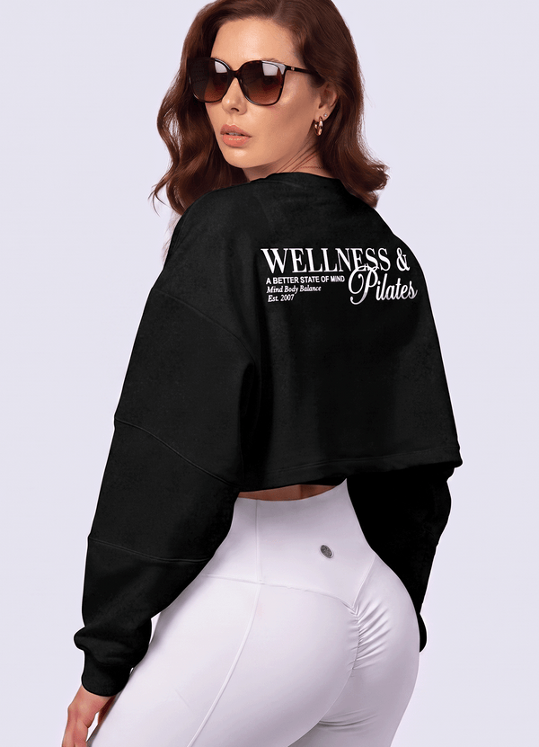 SWEATSHIRT WELLNESS - BLACK