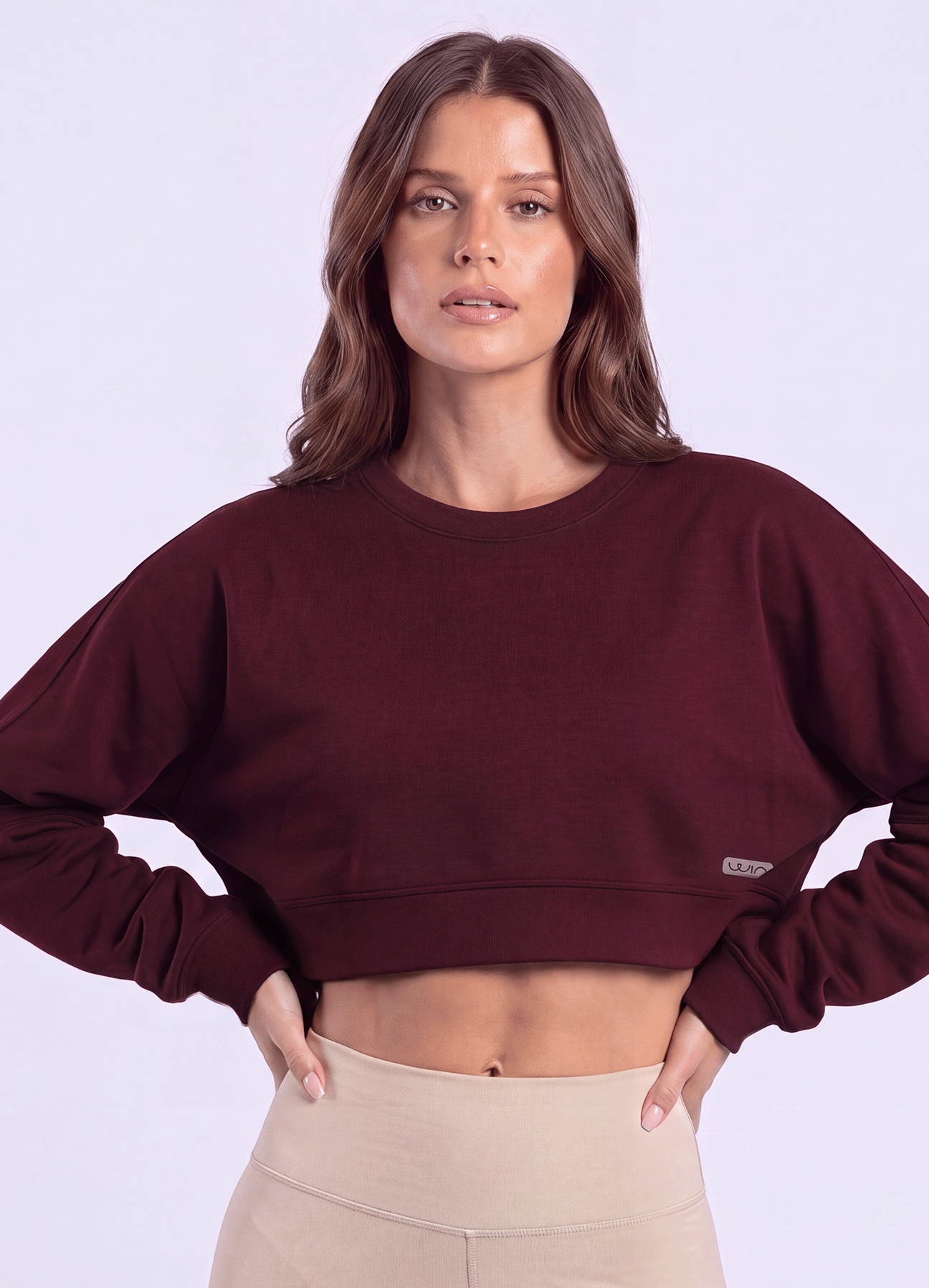SWEATSHIRT SOFT LOUNGE - BURGUNDY