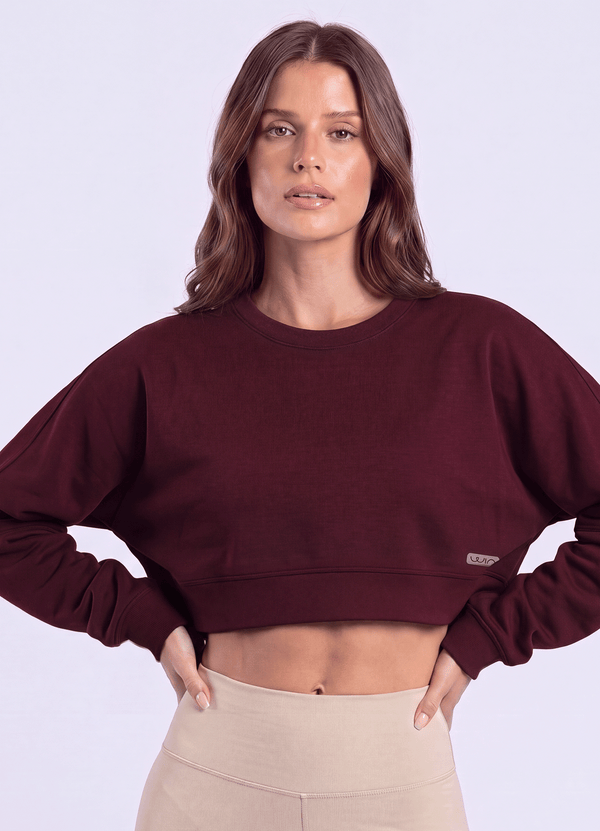 SWEATSHIRT SOFT LOUNGE - BURGUNDY