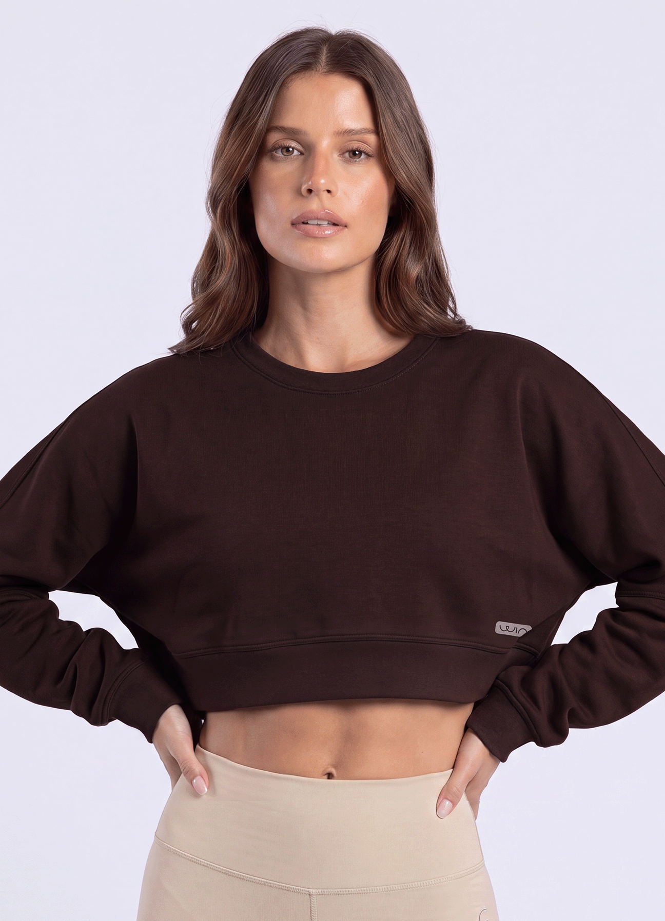 SWEATSHIRT SOFT LOUNGE - DARK BROWN