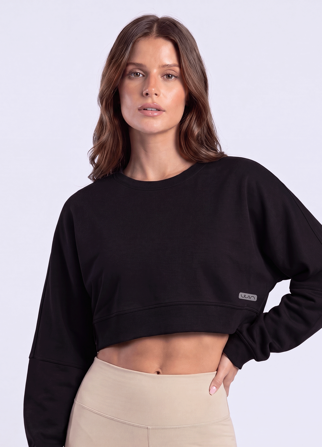 SWEATSHIRT SOFT LOUNGE - BLACK