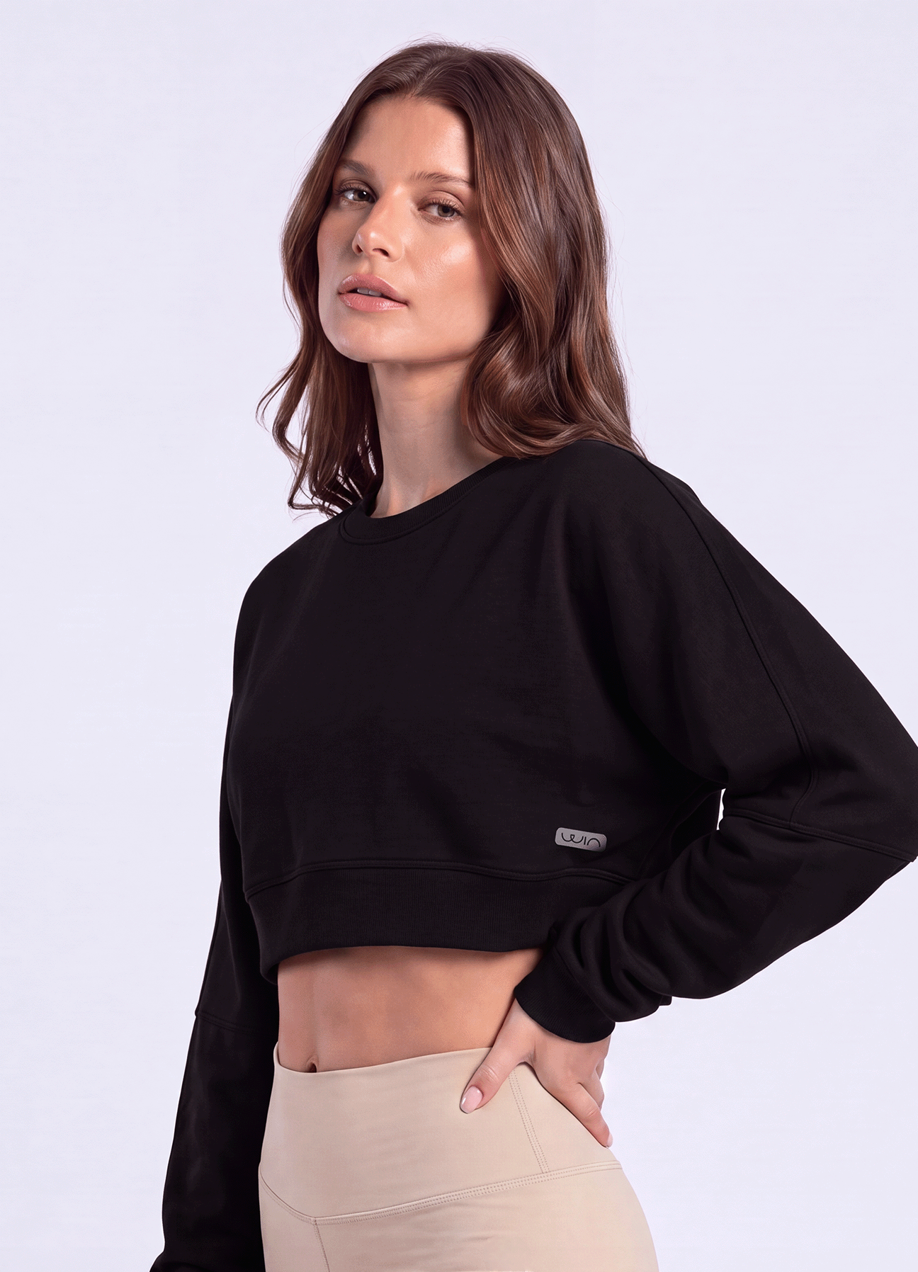 SWEATSHIRT SOFT LOUNGE - BLACK